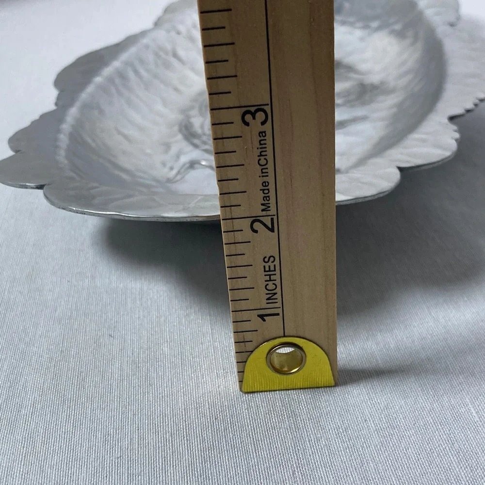 Vintage Rodney Kent Hammered Aluminum Tulip Tray 406 Hand Wrought Creations